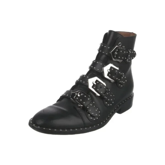 Givenchy Leather Combat Boots – Black, Size 39.5 IT (US 9.5) - Picture 2 of 10